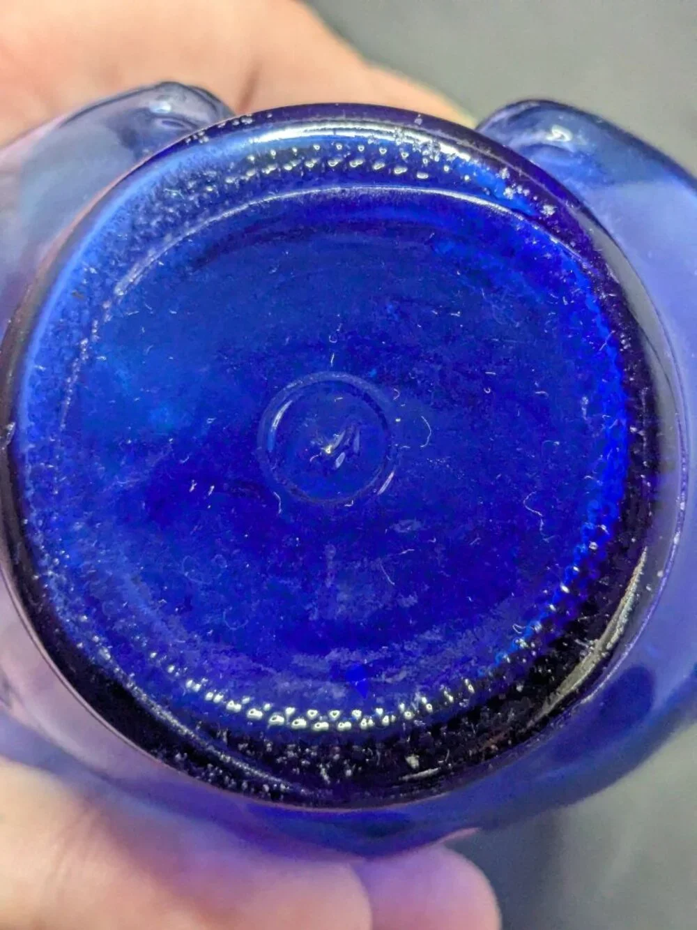 Vintage Cobalt Blue Glass Koala Bear Bud Vase 1950s Maryland Glass Corporation